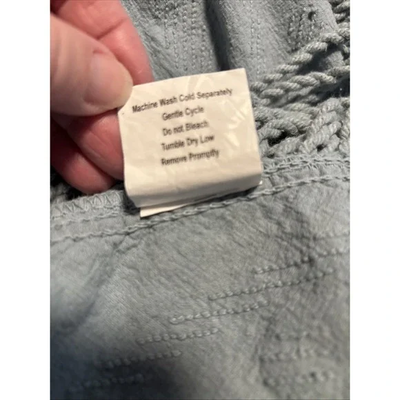 Vintage Oversized Medallion Chenille Bedspread Blue Twin Blanket - Picture 10 of 10